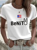 Women's Puerto Rico Print  T-shirt