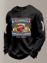 Men's Football Printed Casual Top