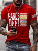🔥Buy 3 Get 15% Off🔥Men'S Retro Hands Off Protest Print T-Shirt