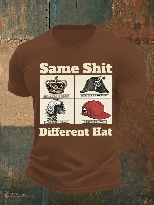 Men's Same Shit Different Hat FDT Print  T-Shirt