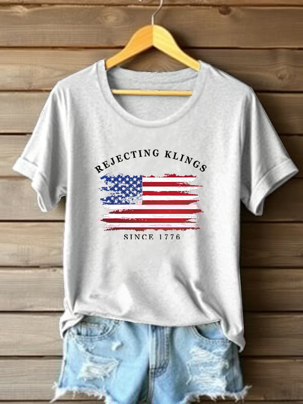 🔥Buy 3 Get 15% Off🔥Women's Casual  Rejecting Kings Printed T-shirt