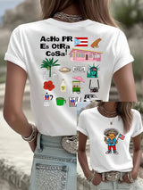 Women's Puerto Rico Print T-shirt