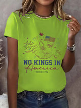 🔥Buy 3 Get 15% Off🔥Women's No King In America Printed  T-Shirt