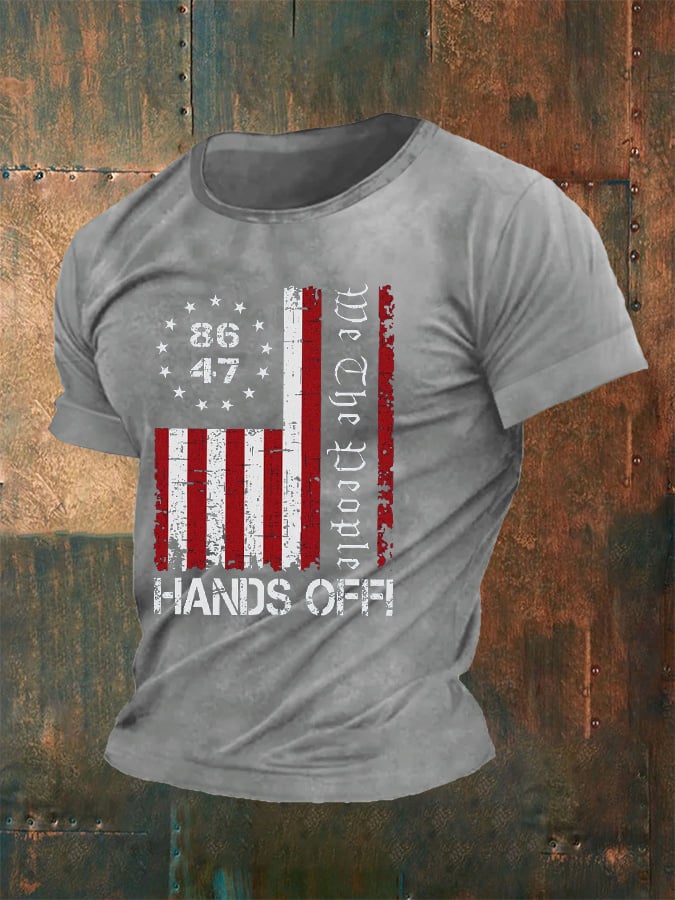 Men's We The People Hands Off My Social Security Print T-Shirt