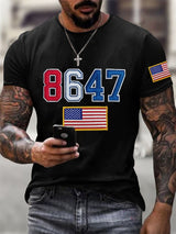 🔥Buy 3 Get 15% Off🔥Men's Retro8647 Flag Print Casual T-Shirt