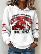 Women's Football Print Casual Sweatshirt
