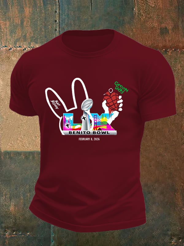 Men's  Opening And Halftime Shows Print Casual T-shirt