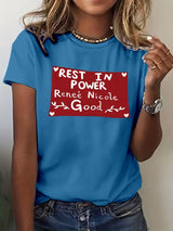 Women's trendy graphic print casual T-shirt