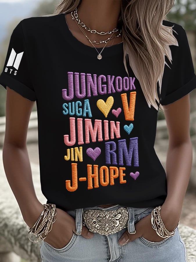 🔥Buy 3 Get 15% Off🔥Women'S 2026 Bts Comeback Art Print T-Shirt