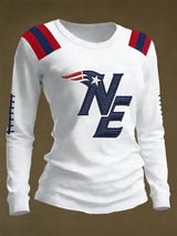 Women's Retro Football Print Shirt