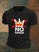 🔥Buy 3 Get 15% Off Men's no kings in America print  T-Shirt