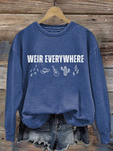 🔥Buy 3 Get 15% Off Women's Vintage Rock Tribute Print Casual Sweatshirt