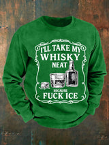 Men's  Whiskey F*ck ICE Abolish ICE  Printed  Sweatshirt