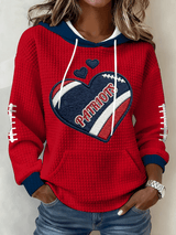Women's Football Print Sweatshirt
