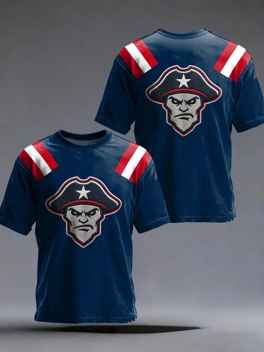 Men's Football Print Casual T-Shirt