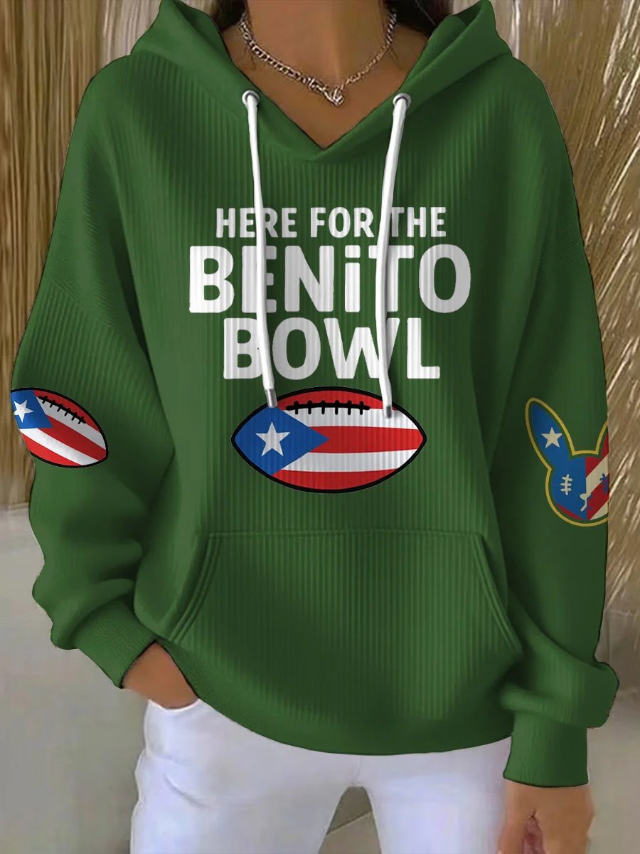 Women's Puerto Rico Print Casual Sweatshirt