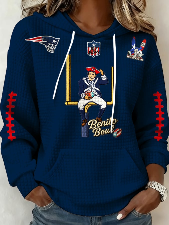 Women's Football Print Casual Sweatshirt