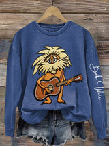 🔥Buy 3 Get 15% Off Women's Vintage Rock Tribute Print Casual Sweatshirt