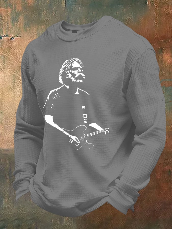🔥Buy 3 Get 15% Off Men's Casual Waffle Print Long-Sleeve T-Shirt