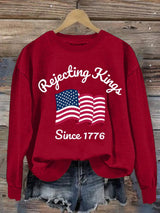 🔥Buy 3 Get 15% Off🔥Women's Rejecting Kings Print Sweatshirt