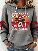 Women's Football Print Casual Sweatshirt