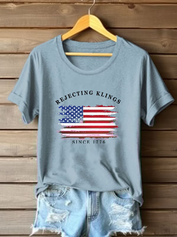 🔥Buy 3 Get 15% Off🔥Women's Casual  Rejecting Kings Printed T-shirt