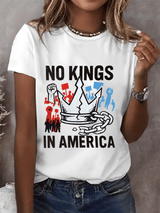 We Serve For The Country Not For The King Print  T-Shirt