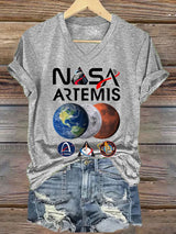 Women's Casual Artemis Ii Printed Short-Sleeve T-Shirt