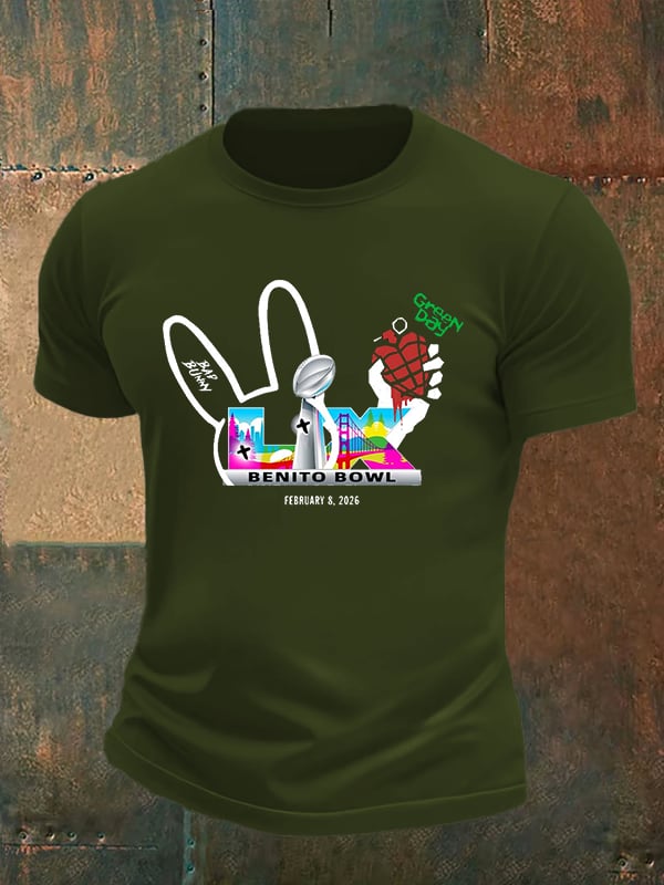 Men's  Opening And Halftime Shows Print Casual T-shirt