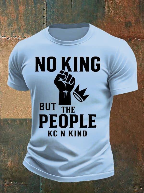 Men's no king but the people KC N kind print  T-Shirt