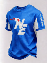 Men’s Football Graphic Waffle Knit Short Sleeve Crewneck T-Shirt