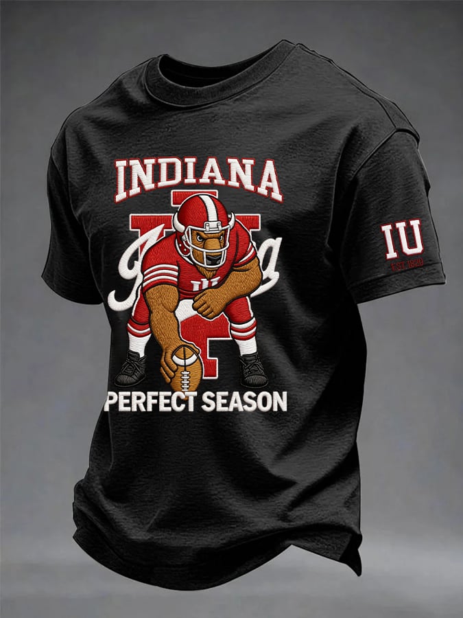 Men's Football Printed Casual T-shirt