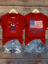 Women's  No Kings, Rejecting Kings Since 1776, We The People T-Shirt