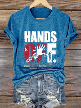 🔥Buy 3 Get 15% Off🔥Women's Hands Off Protest Print Casual T-Shirt