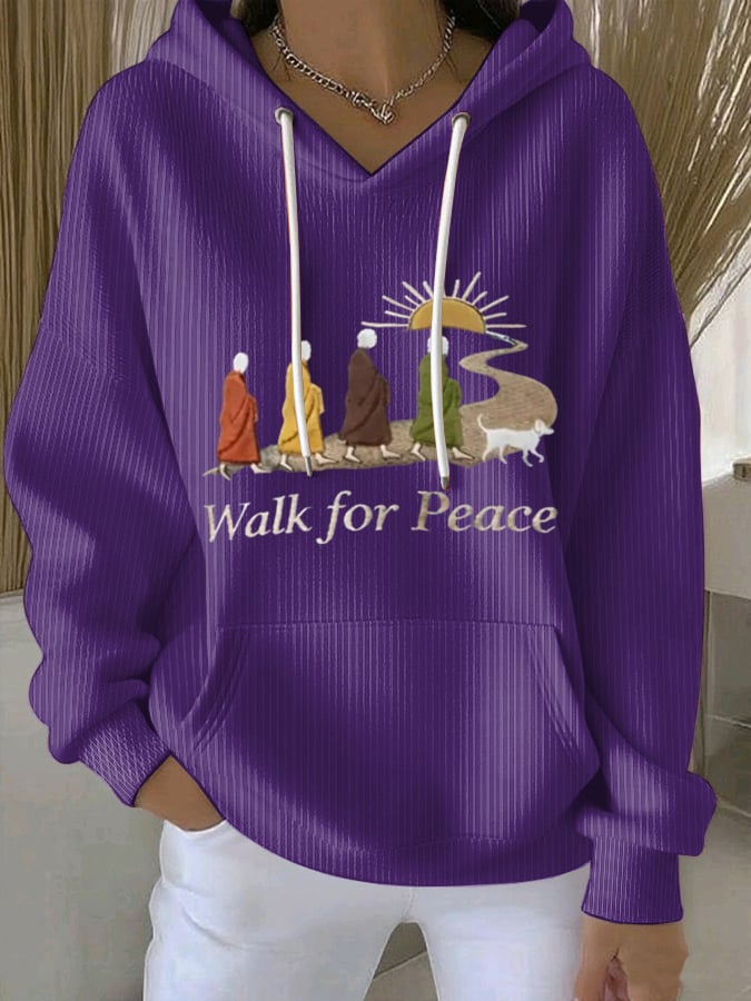 Women's Walk For Peace  Art Print Sweatshirt