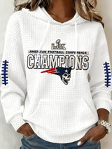 Women's Football Print Casual Sweatshirt
