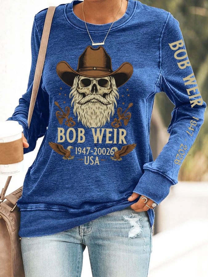 🔥Buy 3 Get 15% Off Women's Vintage Rock Tribute Print Casual Sweatshirt