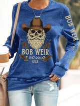 🔥Buy 3 Get 15% Off Women's Vintage Rock Tribute Print Casual Sweatshirt