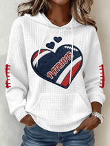Women's Football Print Sweatshirt