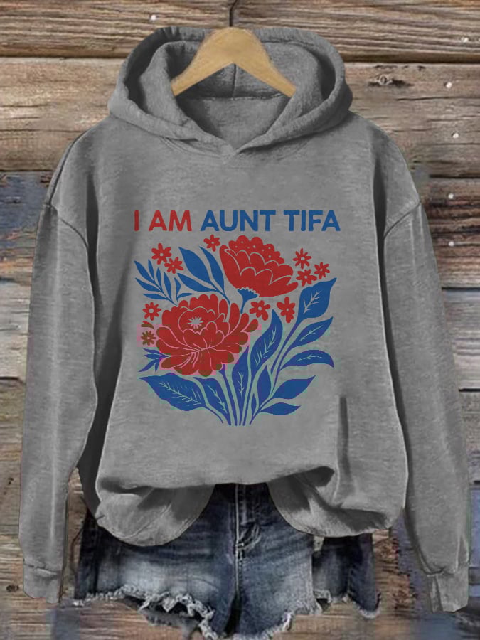 🔥Buy 3 Get 15% Off🔥Retro I Am Aunt Tifa Print Hoodie