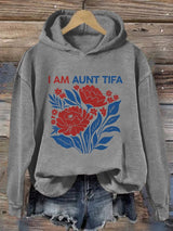 🔥Buy 3 Get 15% Off🔥Retro I Am Aunt Tifa Print Hoodie