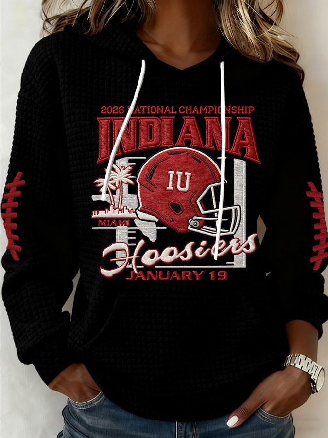 Women's Football Print Casual Sweatshirt