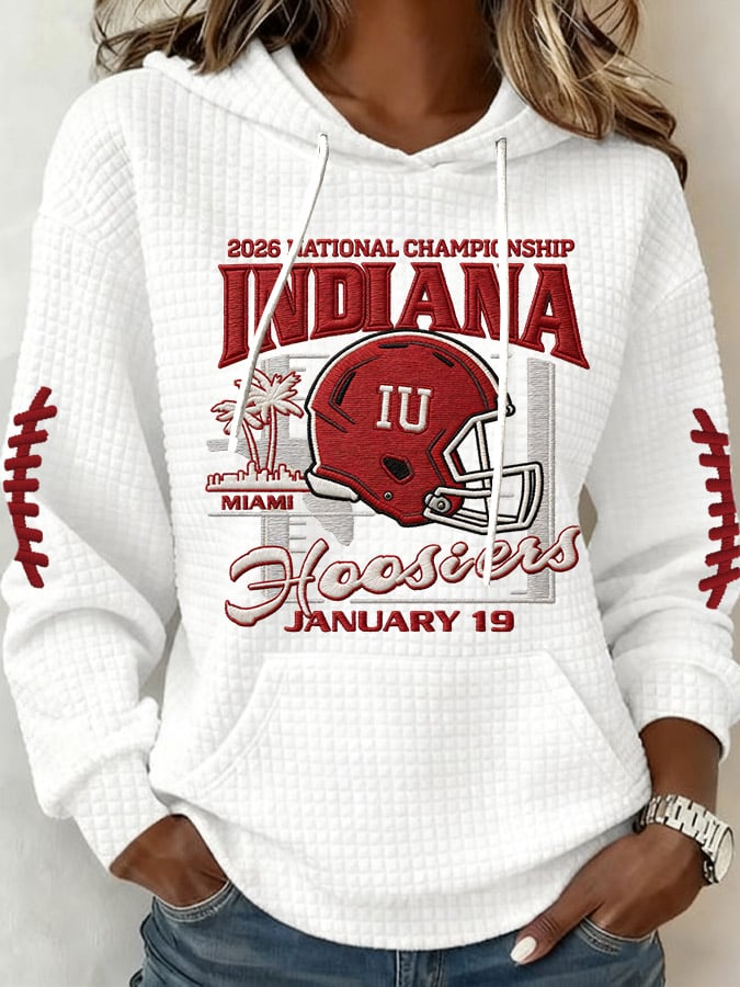 Women's Football Print Casual Sweatshirt
