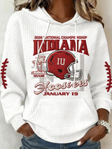Women's Football Print Casual Sweatshirt