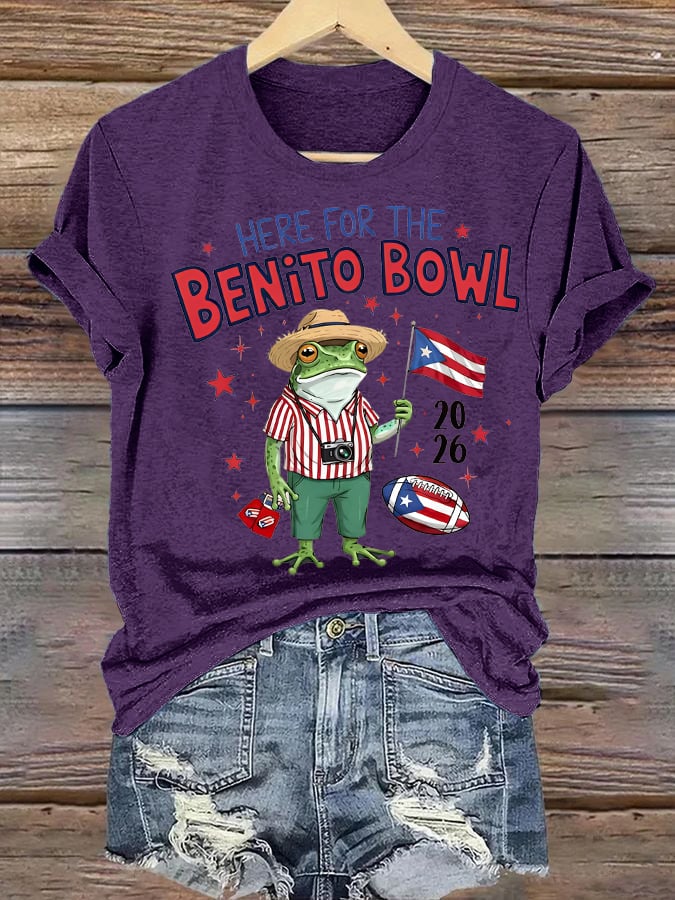 Women's  Benito Bowl Puerto Rico Football T-Shirt