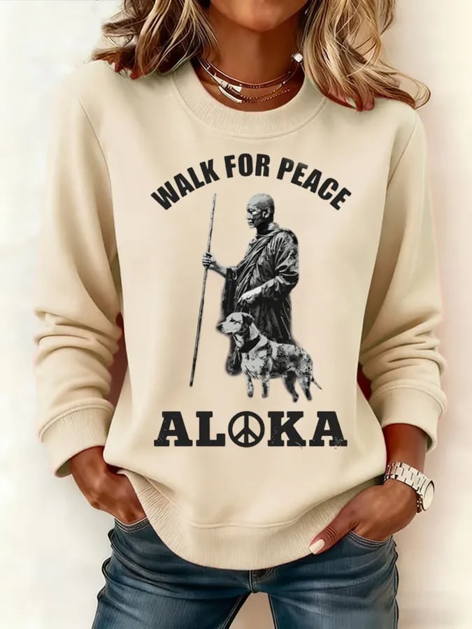 Women's Walk For Peace  Art Print Sweatshirt