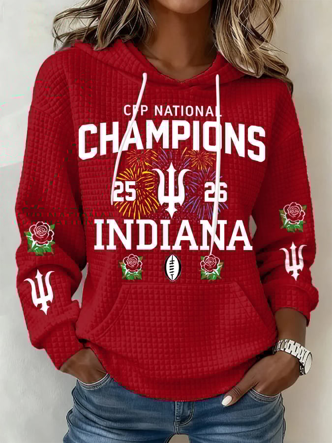 Women's Football Print Casual Sweatshirt