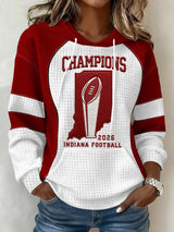 Women's Football Print Hoodie