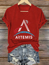 Women's Artemis II Print Casual T-Shirt