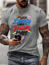 Men's With liberty and justice for all  T-Shirt